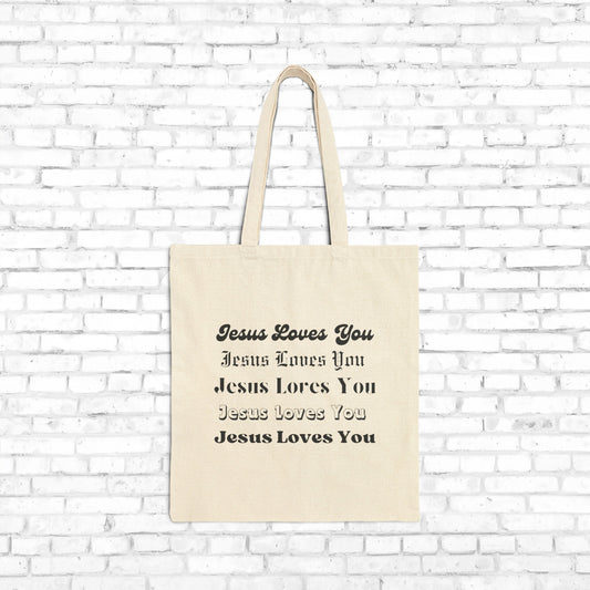 Jesus Loves You Tote Bag