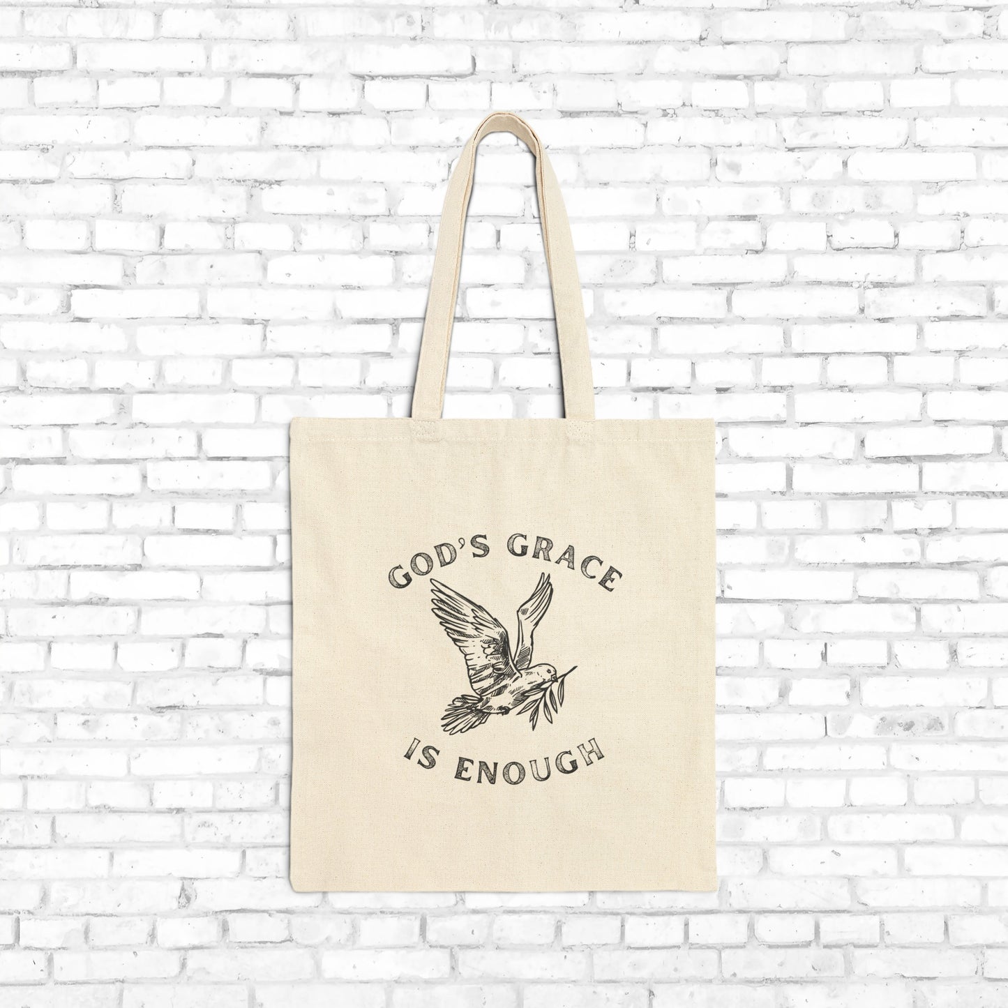 God's Grace Is Enough Tote Bag