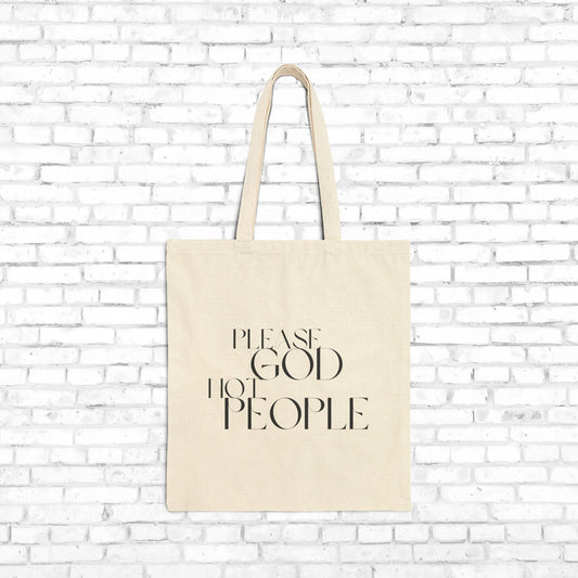 Please God Not People Tote Bag