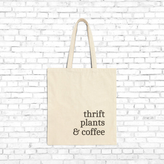 Thrift Plants & Coffee Tote Bag