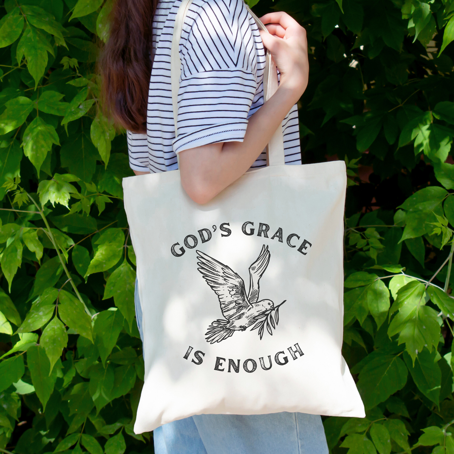 God's Grace Is Enough Tote Bag